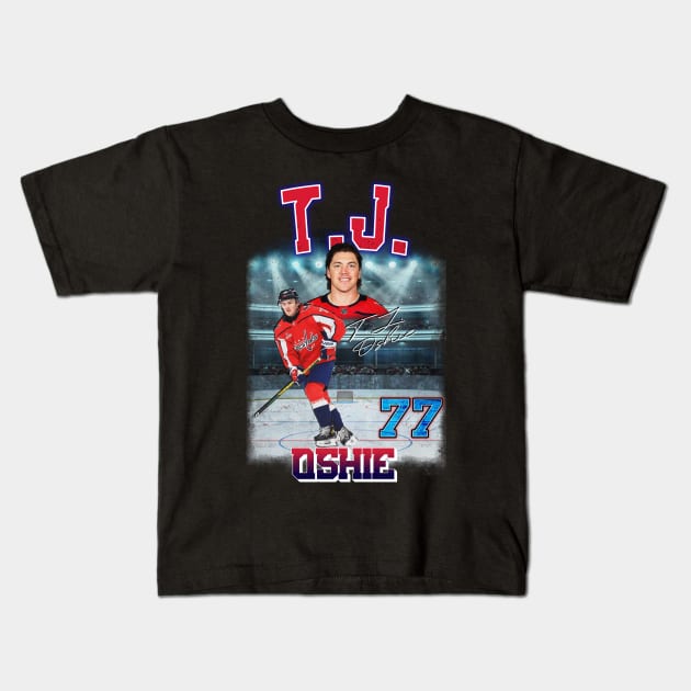 T.J. Oshie Kids T-Shirt by Rakuten Art